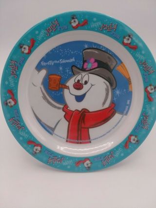 Frosty The Snowman Dinner Plate Children Kid TV Show Plastic Christmas Holiday 2