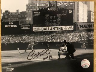Rare Paul Hornung Green Bay Packers Signed Auto Don Larsen Yankees 8x10 Photo