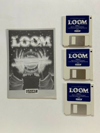 LOOM LUCASFILM GAMES IBM PC SIX 5 1/4 