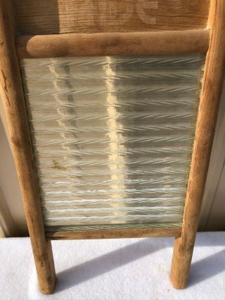 Vintage Home Aide Washboard Wood & Glass for Lingerie Columbus Ohio 18 