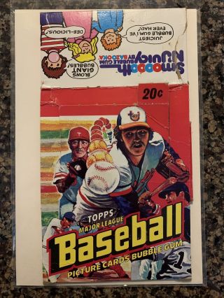 1978 Topps Baseball - Empty Wax Box - Vintage,  Rare