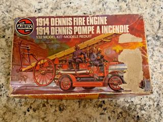 Vintage 1914 Dennis Fire Engine 1/32 Model Kit.  Airfix Series 6 Interior