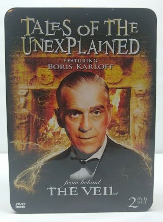 Tales Of The Unexplained From The Veil - Dvd - Boris Karloff - Rare - Metal Box
