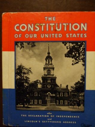 Rare 1936 The Constitution Of Our United States,  Rand Mcnally Mini Book