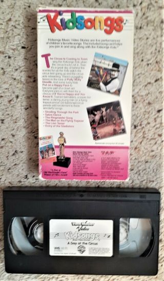 Kidsongs A Day At The Circus VHS View Master Video 1987 Rare OOP 2