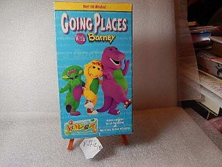 GOING PLACES with BARNEY VHS VIDEO Blockbuster Exclusive 2 in 1 RARE HIT 100,  MIN 2