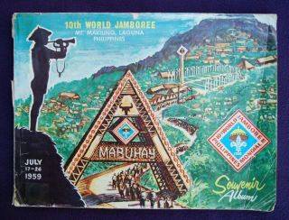 1959 - World Scout Jamboree - Official Souvenir Book - Philippines - Rare