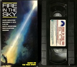 Fire In The Sky Movie Vhs 1993 Sci - Fi Horror D.  B.  Sweeney - Alien Abduction Rare