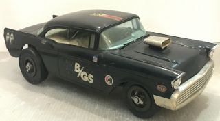 E86 Vintage Wen - Mac Cox Gas Powered 1957 Chevy Black Tether Car Rare