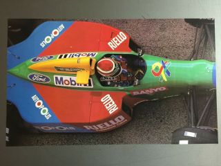 1991 Benetton Formula 1 Race Car Print Picture Poster Rare Awesome L@@k
