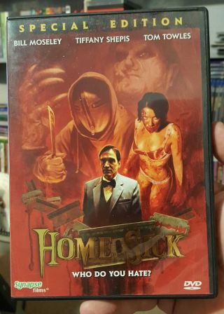 Home Sick 2007 Dvd Synapse Films Oop Rare Slasher Tiffany Shepis Bill Moseley