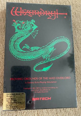 Wizardry Proving Grounds Of The Mad Overlord Rare Apple Mac Version