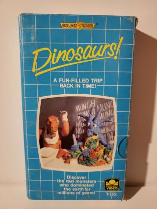 Dinosaurs - A Fun Filled Trip Back In Time Vhs 1987 - Golden Vision - Rare