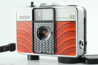 Rare Line Red Ricoh Auto Half E2 35mm Half Frame Film Camera Japan 1067