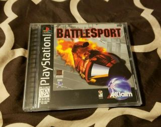 Battlesport Sony Playstation 1 Rare Htf Ps1 Complete,  Registration Card