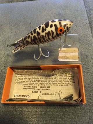 Vintage Bomber Fishing Lure 455 Box / Paperwork