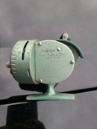Fishing Vintage South Bend Spin Cast 63 Model A Reel Retro - Green - 1960 