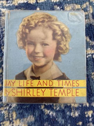 Antique 1936 Saalfield Book My Life & Times By Shirley Temple Autobiography Old
