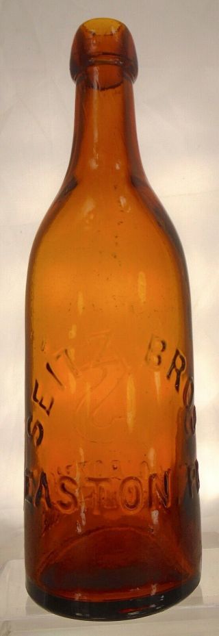 Seitz Brothers Easton Pennsylvania Antique Blob Top Pint Beer Bottle.  Xlnt