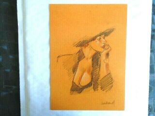 Rare Juillard / Ex Libris / Femme Sexy N° Signe / Neuf