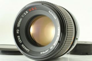 Rare " O " N.  Canon Fd 100mm F/2.  8 S.  S.  C.  Ssc Telephoto Mf Lens From Japan