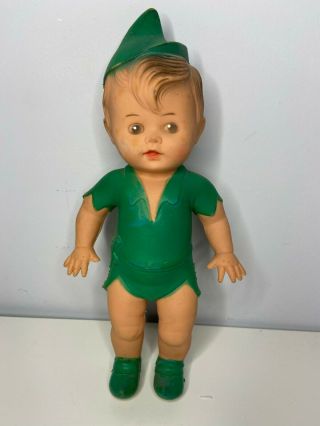 1956 Rubber Squeaky Peter Pan Doll