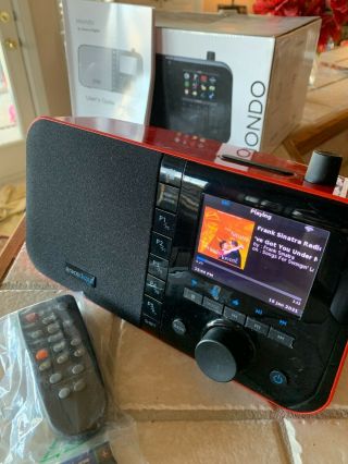 Grace Digital Mondo Wifi Music - Internet Radio Gdi - Irc6000 W/ Remote Rare Red