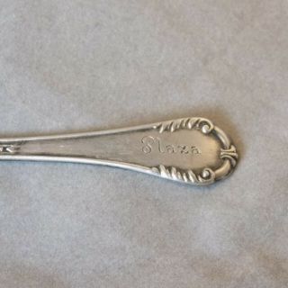 Plaza Hotel NYC Patent Feb 7 1899 Reed & Barton Sterling Silver Demitasse Spoon 3