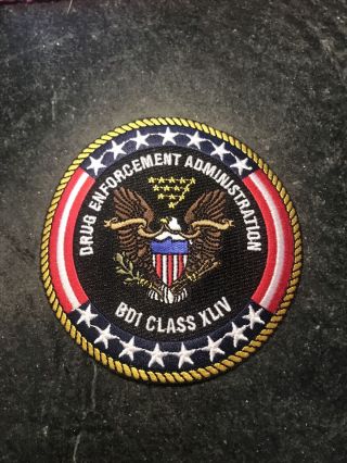 Drug Enforcement Administration Dea Eagle Usa Logo Iron On 4” Patch Rare Vtg