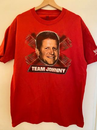 Team Johnny Authentic Wrestlemania Rare Vintage Wwe L T - Shirt