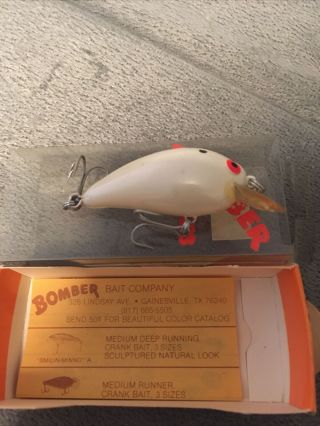 Vintage Bomber Fishing Lure 2ao1 1/4 Oz Box/paperwork