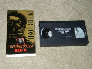 Peter Tosh " Stepping Razor " [red X] Reggae Jamaican Very Rare Music Murder.  Vhs