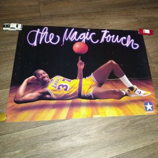 Rare Converse Magic Johnson 32 Los Angeles Lakers The Magic Touch Poster