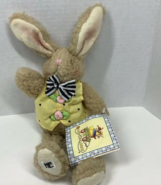 Cuties By Mary Engelbreit " Buddy " The Rabbit Plush Rare 1999 W/tags