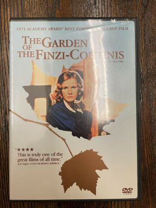 The Garden Of The Finzi - Continis Rare And Oop Dvd