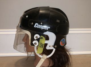 Vintage Cooper Sk2000 L Hockey Helmet - Cfg Visor Shield - Rare