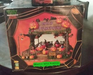 Rare Retired Lemax Spooky Town Wild Pumpkin Ride Animated See Cond.  Desc