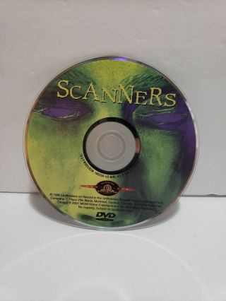 Scanners (dvd,  2001) Rare 1980 Cult Horror Classic Mgm