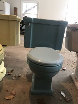 American Standard Blue Toilet