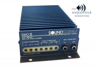 Soundstream D60ii 2 Channel Old School Sound Quality Amplifier Rare Find