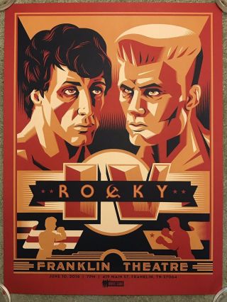 Rocky 4 Iv Sylvester Stallone Art Movie Print Poster Mondo Ryan Brinkerhoff Rare