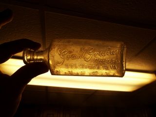 Grant Graham Druggist Belington W.  Va Wv West Virginia Antique Medicine Bottle