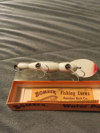 vintage bomber fishing lure Waterdog 1787 Box/paper 3
