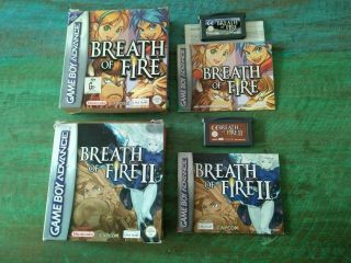 Rare Breath Of Fire I & Ii - Nintendo Gameboy Advance Gba Complete Pal