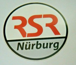 Rsr Nurburgring 1998 Nordschleife 2 Stickers Rare Porsche Rs R Rsr Carrera