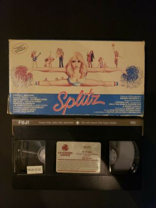 Splitz Vhs (1984,  Vestron) 80s Sexy Screwball Comedy Rare Oop Robin Johnson