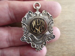 Quality Antique Hallmarked Solid Silver Fob // London.  L.  Simpson & Co