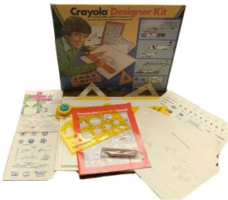 Vintage 1982 Crayola Designer Vehicle Kit Set No.  5605 Complete Rare