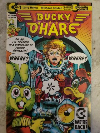 Bucky O’hare 1 Continuity Comics Rare Htf Larry Hama Michael Golden 1991