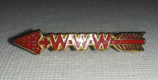 Rare Vintage Www Order Of The Arrow Pin,  1¼ " X⅜ "